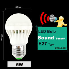 LED PIR Motion Sensor Lamp 5w 220v Led Bulb