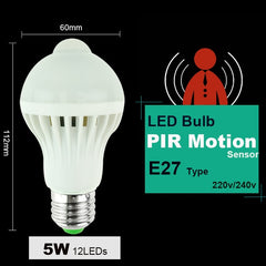 LED PIR Motion Sensor Lamp 5w 220v Led Bulb