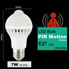 LED PIR Motion Sensor Lamp 5w 220v Led Bulb