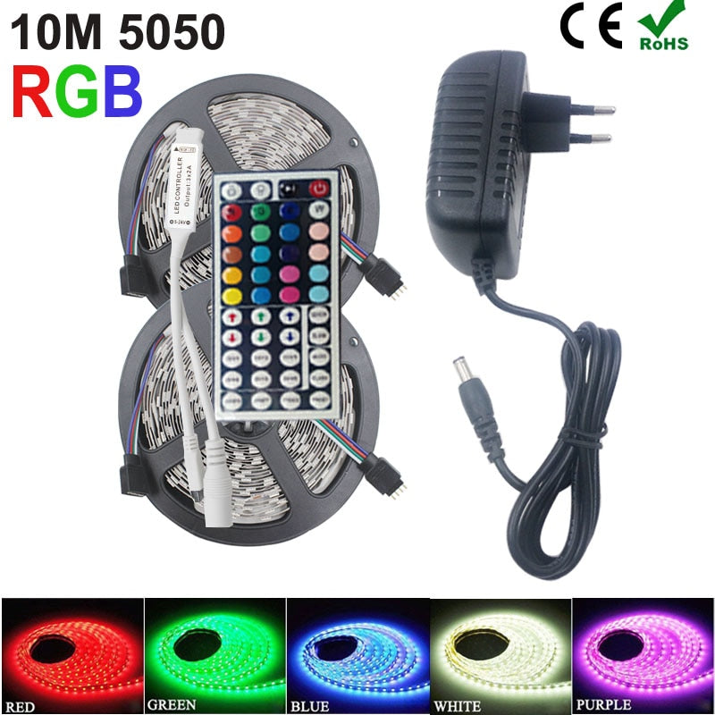 RiRi won SMD RGB LED Strip Light 5050 2835 10M 5M LED Light