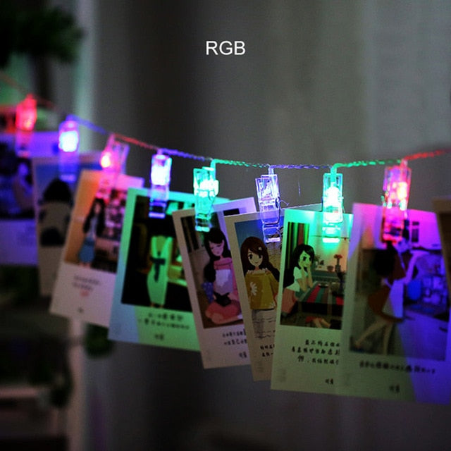 ANBLUB 1.5M 2M 3M Photo Clip Holder LED String lights