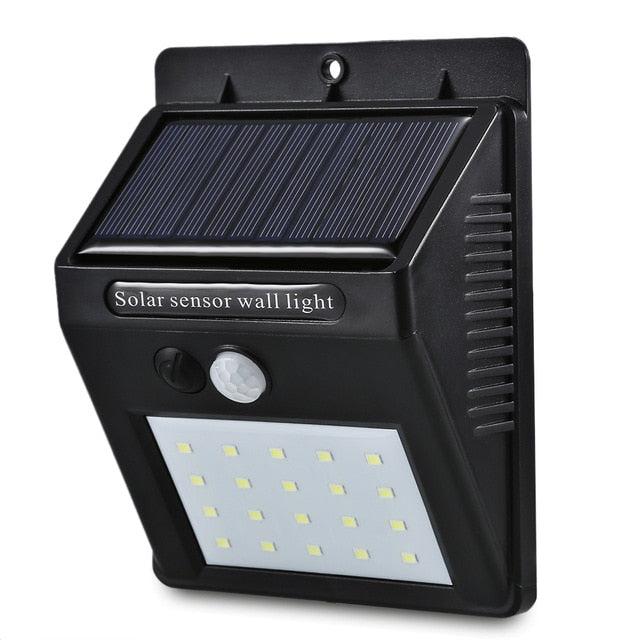 LED Solar Power PIR Motion Sensor Wall Light