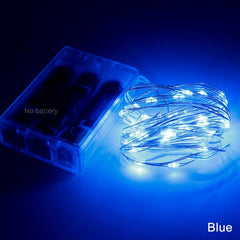 New 2M 5M 10M Copper Silver Wire LED String lights