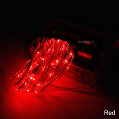 New 2M 5M 10M Copper Silver Wire LED String lights