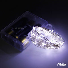 New 2M 5M 10M Copper Silver Wire LED String lights