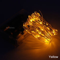 New 2M 5M 10M Copper Silver Wire LED String lights