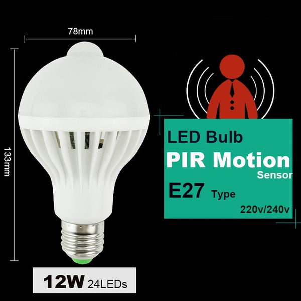 LED PIR Motion Sensor Lamp 5w 220v Led Bulb