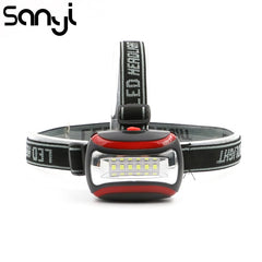 Portable Mini 6 LED Headlamp 3 modes Beam light