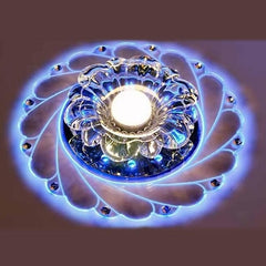 Modern LED Crystal Ceiling Light Circular Mini Ceiling Lamp