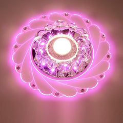 Modern LED Crystal Ceiling Light Circular Mini Ceiling Lamp