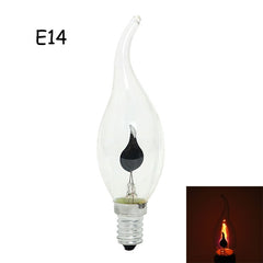 iTimo LED Edison Bulb E14 E27 3W Flame Fire Lighting Vintage