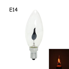 iTimo LED Edison Bulb E14 E27 3W Flame Fire Lighting Vintage