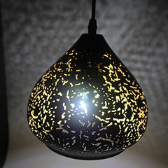 Vintage Pendant Light Nordic Porous Loft E27 LED Iron Etching Lampshade
