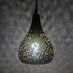Vintage Pendant Light Nordic Porous Loft E27 LED Iron Etching Lampshade