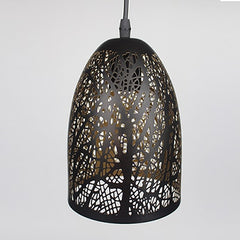 Vintage Pendant Light Nordic Porous Loft E27 LED Iron Etching Lampshade