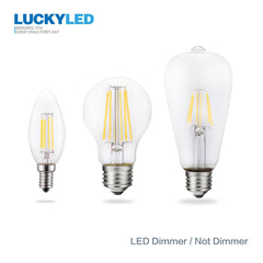 LUCKY Led Bulb E27 Dimmable 2w 4w 6w 8w E14 Led Candle Light
