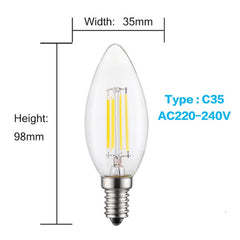 LUCKY Led Bulb E27 Dimmable 2w 4w 6w 8w E14 Led Candle Light