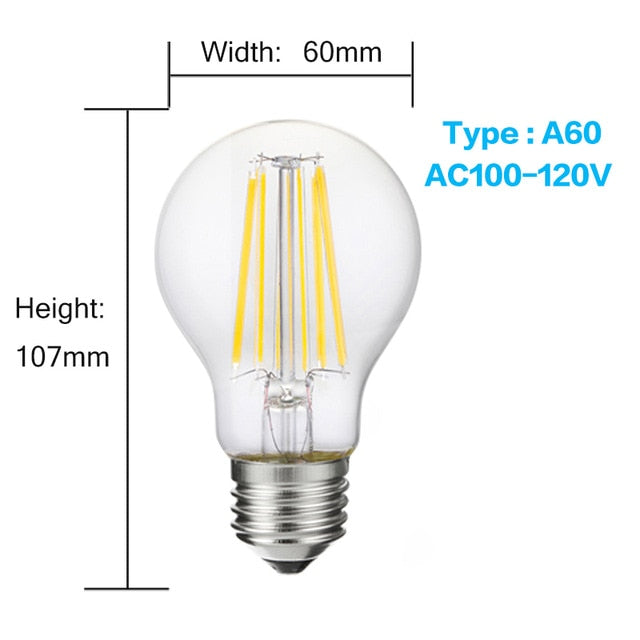 LUCKY Led Bulb E27 Dimmable 2w 4w 6w 8w E14 Led Candle Light