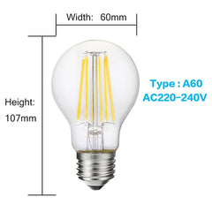 LUCKY Led Bulb E27 Dimmable 2w 4w 6w 8w E14 Led Candle Light
