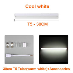 LED Tube T5 Lamp 220V 230V 240V PVC Plastic Fluorescent Light