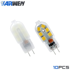 KARWEN 10pcs/lot Lampada LED G4 Lamp Clear/Milky Cover