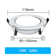 LED Downlight 3W 5W 7W 9W 12W 15W 18W Round Recessed Lamp