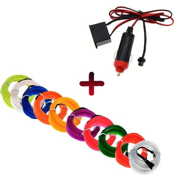 3V/5V/12V Neon Light 6mm Sewing Edge EL Wire Led