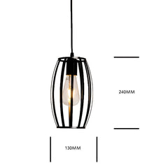 7 type modern black cage pendant lights