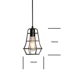 7 type modern black cage pendant lights