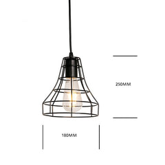 7 type modern black cage pendant lights