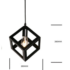 7 type modern black cage pendant lights