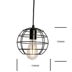 7 type modern black cage pendant lights