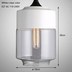 Nordic Modern loft hanging Glass Pendant Lamp