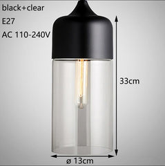 Nordic Modern loft hanging Glass Pendant Lamp