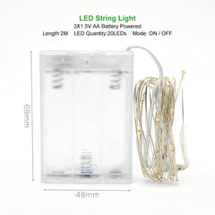 1M 2M 3M 5M 10M Copper Wire LED String lights
