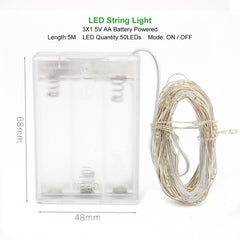 1M 2M 3M 5M 10M Copper Wire LED String lights