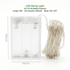 1M 2M 3M 5M 10M Copper Wire LED String lights
