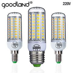 Goodland E27 LED Lamp 220V SMD 5730 E14 LED Light