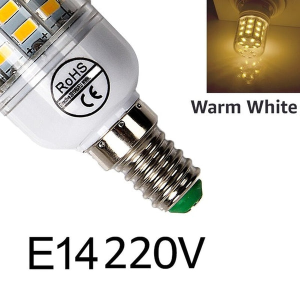 E27 LED Lamp E14 LED Bulb SMD5730 220V Corn Bulb