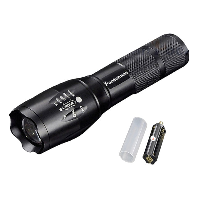 9000 Lumens XM-L T6 L2 LED Flashlight Rechargeable