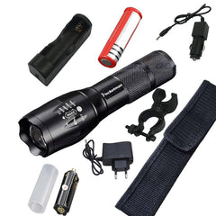 9000 Lumens XM-L T6 L2 LED Flashlight Rechargeable