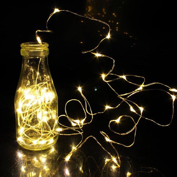 1/2/5/10M 10-100 LEDs Christmas Garland Copper Wire LED String Lamp