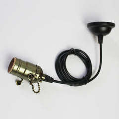 Aluminum Vintage Lamp Base E27 110V/220V Lamp Holder Pendant Light