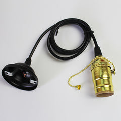 Aluminum Vintage Lamp Base E27 110V/220V Lamp Holder Pendant Light