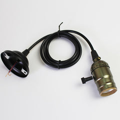 Aluminum Vintage Lamp Base E27 110V/220V Lamp Holder Pendant Light