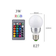 E27 E14 RGB Bulb Lamp