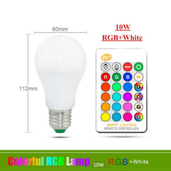 E27 E14 RGB Bulb Lamp