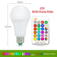 E27 E14 RGB Bulb Lamp