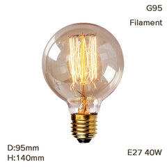 Vintage Retro Hemp Rope Lamp Pendant Lights hanglamp