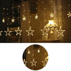 LED String Lights Pentagram Star Curtain Light